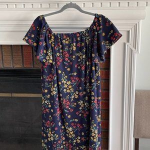 Off-the-shoulder mini-dress